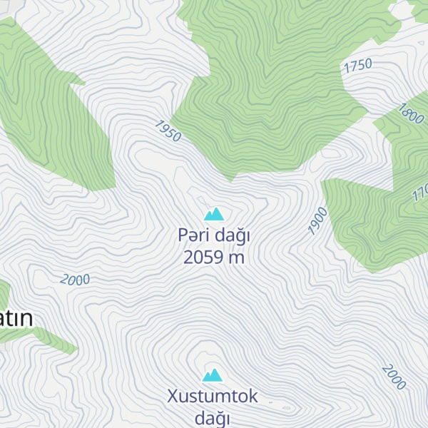 Map of Pəri dağı