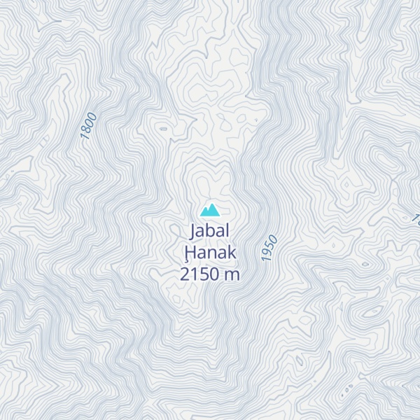 Map of Jabal Ḩanak
