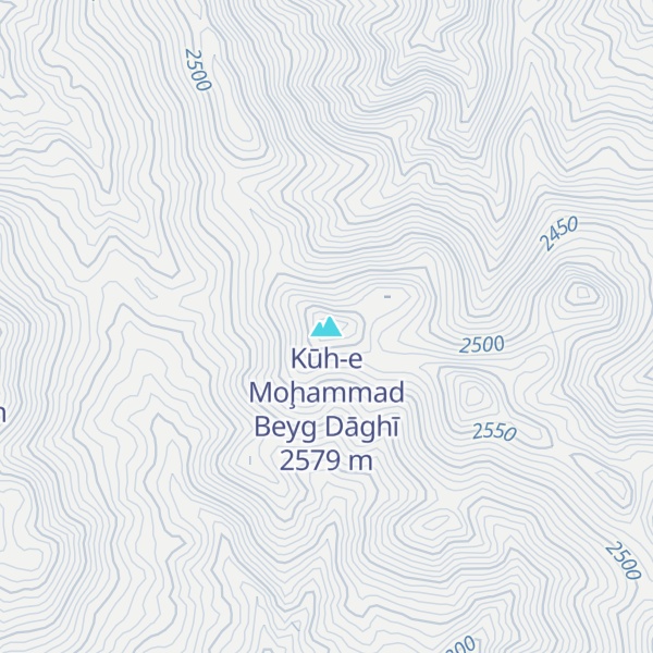 Map of Kūh-e Moḩammad Beyg Dāghī