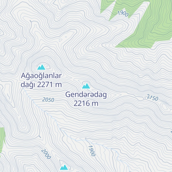 Map of Gendərədag