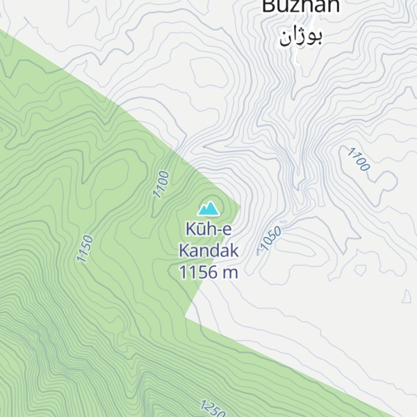 Map of Kūh-e Kandak
