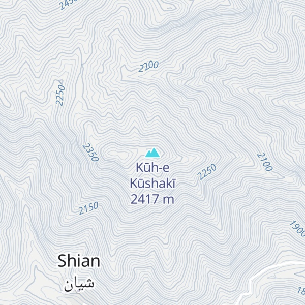 Map of Kūh-e Kūshakī