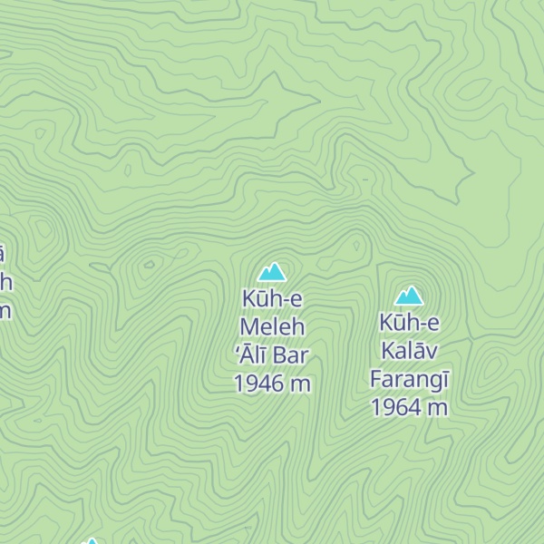 Map of Kūh-e Meleh ‘Ālī Bar