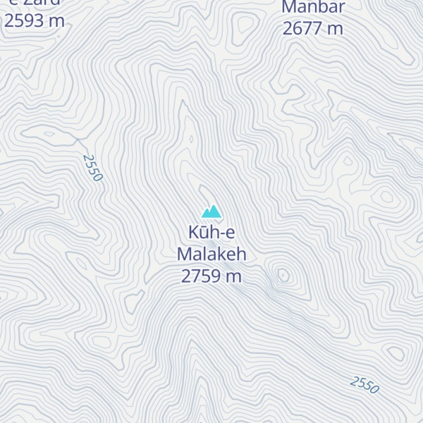 Map of Kūh-e Malakeh