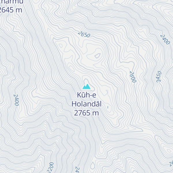 Map of Kūh-e Holandāl