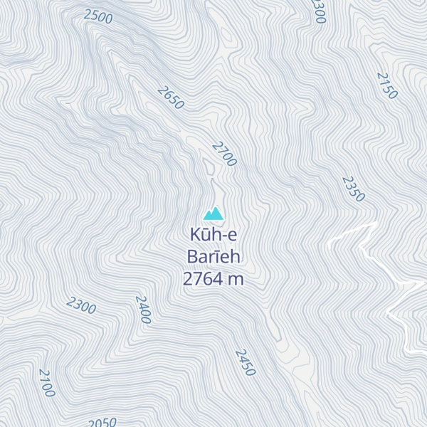 Map of Kūh-e Barīeh