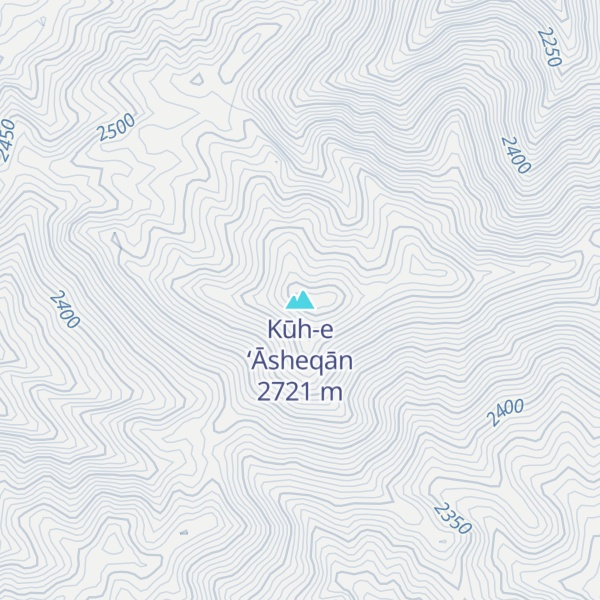 Map of Kūh-e ‘Āsheqān