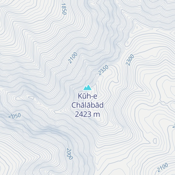 Map of Kūh-e Chālābād