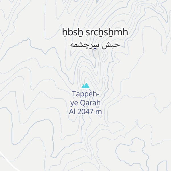 Map of Tappeh-ye Qarah Al