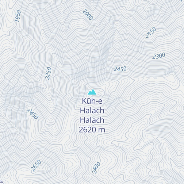 Map of Kūh-e Halach Halach