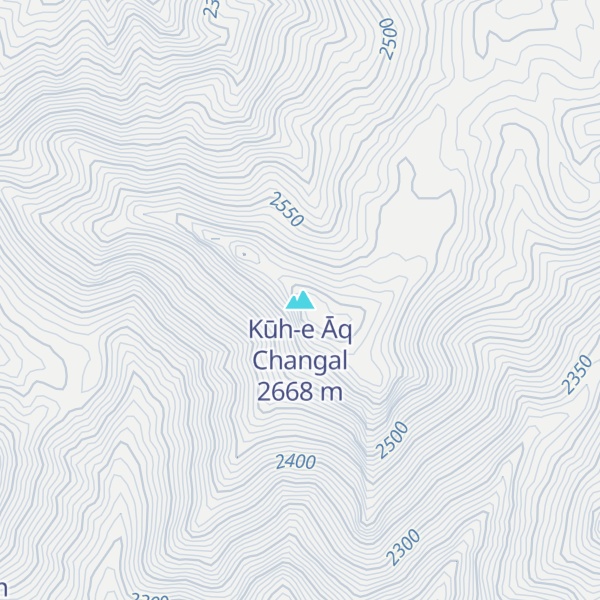Map of Kūh-e Āq Changal