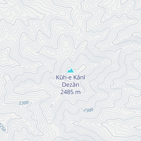 Map of Kūh-e Kānī Dezān