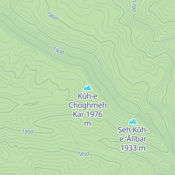 Map of Kūh-e Choghmeh Kar