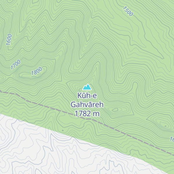 Map of Kūh-e Gahvāreh