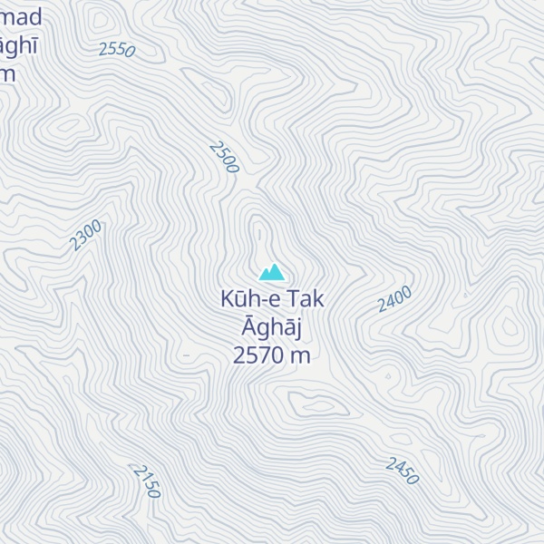Map of Kūh-e Tak Āghāj