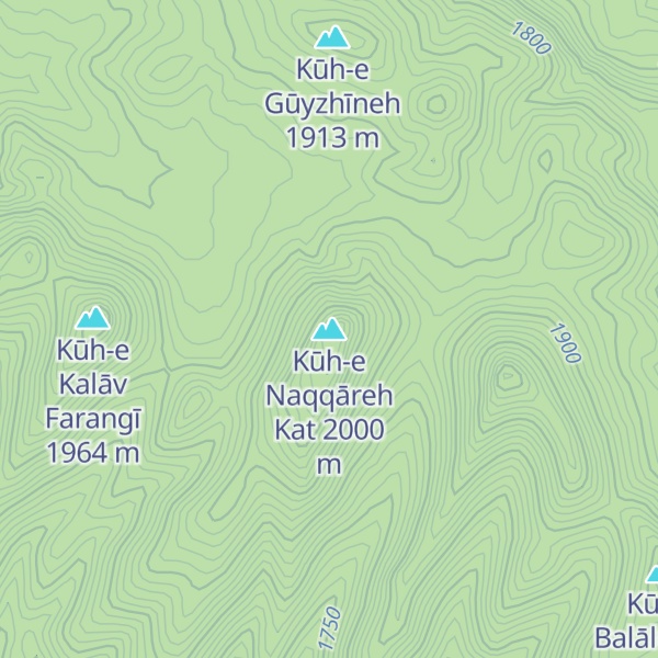 Map of Kūh-e Naqqāreh Kat
