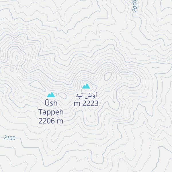Map of اوش تپه
