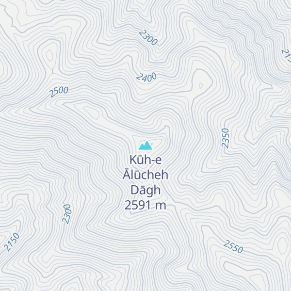 Map of Kūh-e Ālūcheh Dāgh