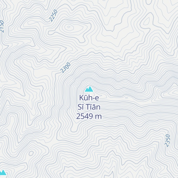 Map of Kūh-e Sī Tīān