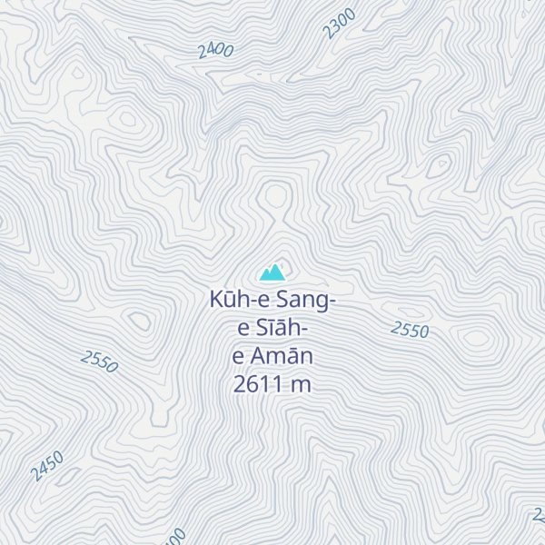 Map of Kūh-e Sang-e Sīāh-e Amān