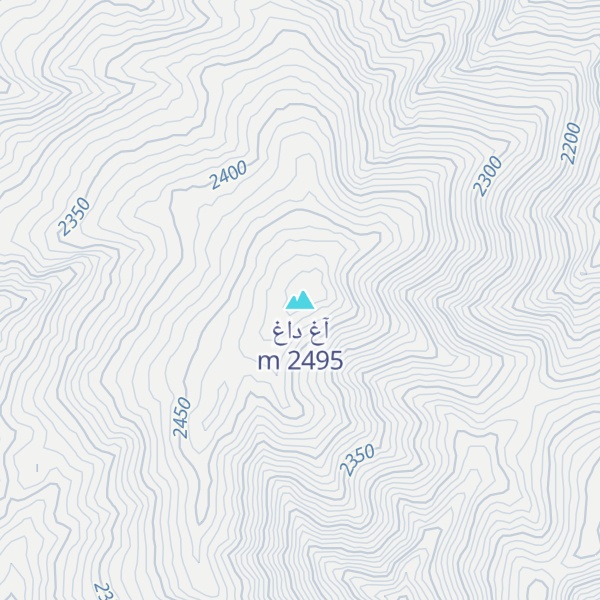 Map of آغ داغ