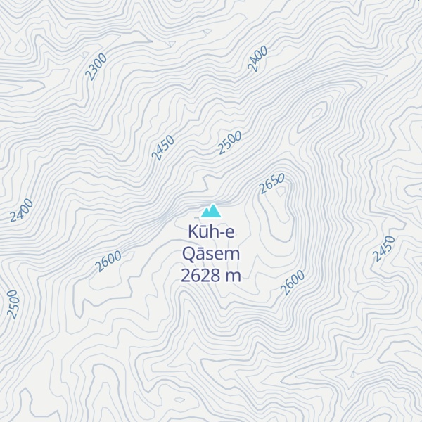 Map of Kūh-e Qāsem