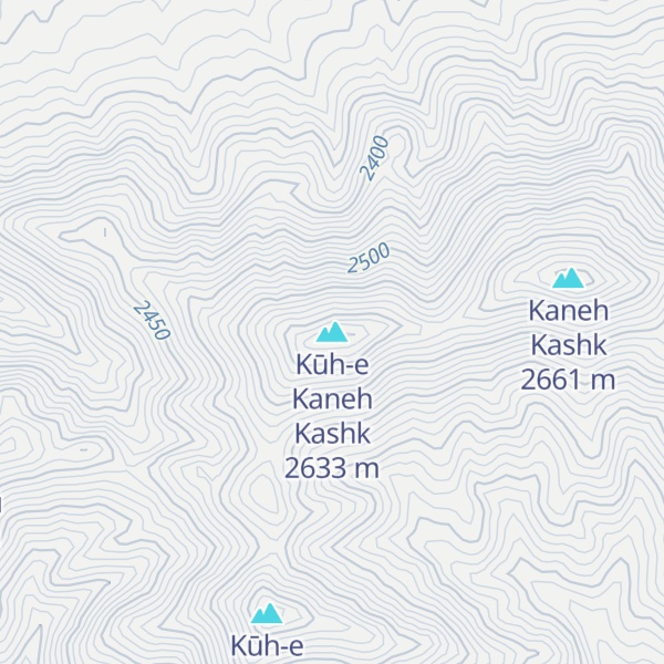 Map of Kūh-e Kaneh Kashk