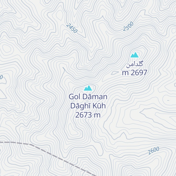 Map of Gol Dāman Dāghī Kūh