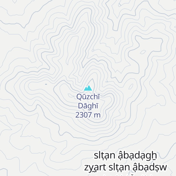 Map of Qūzchī Dāghī