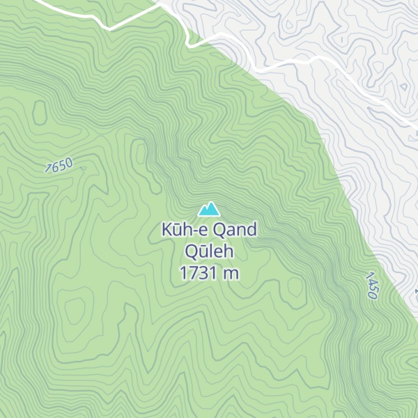 Map of Kūh-e Qand Qūleh