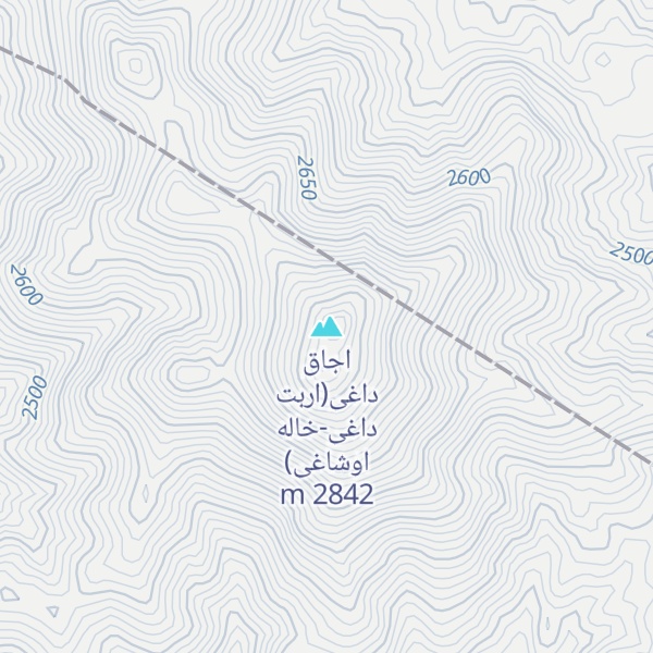 Map of اجاق داغی(اربت داغی-خاله اوشاغی)