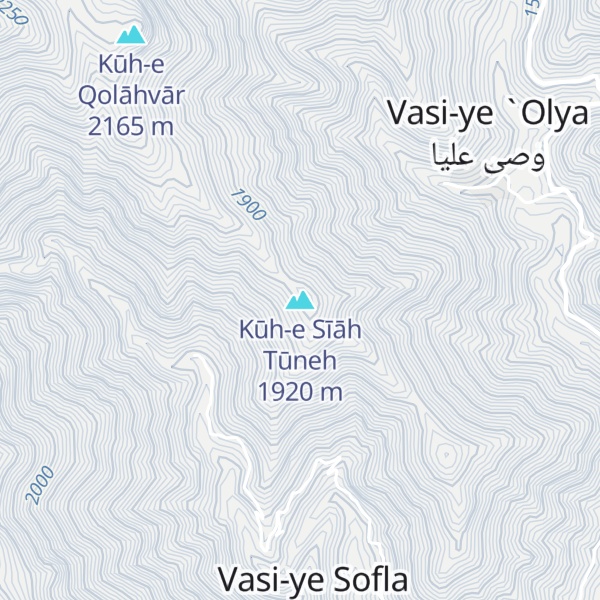 Map of Kūh-e Sīāh Tūneh