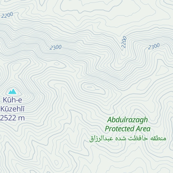 Map of Zard Kūh