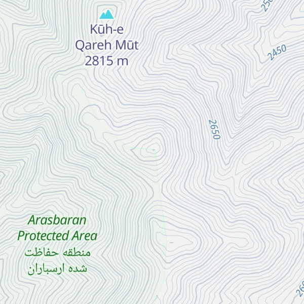 Map of Kūh-e Qandarānbāshī