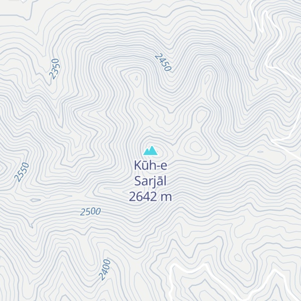 Map of Kūh-e Sarjāl