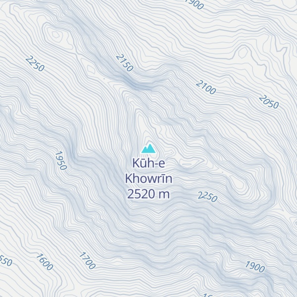 Map of Kūh-e Khowrīn