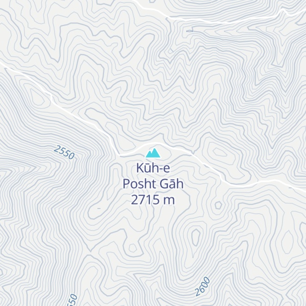Map of Kūh-e Posht Gāh