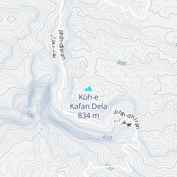 Map of Kūh-e Kafan Dela