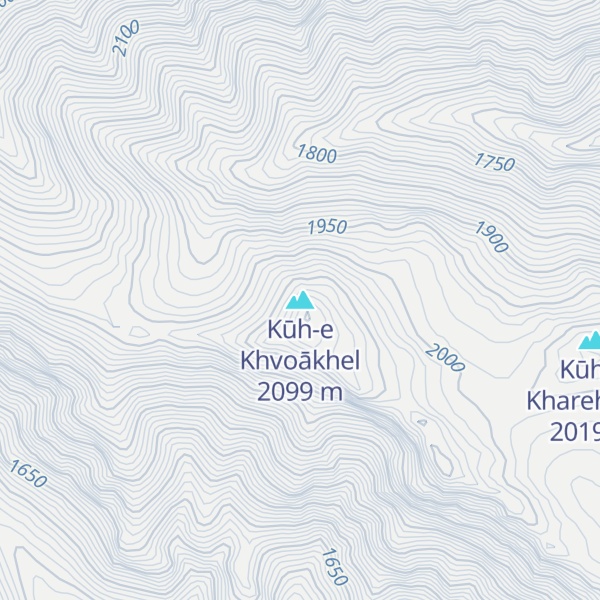 Map of Kūh-e Khvoākhel