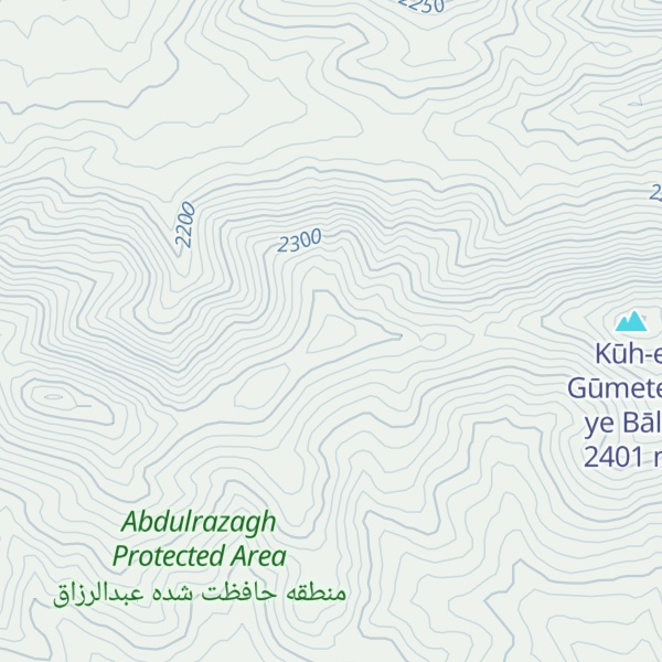 Map of Kūh-e Mār-e Ābī