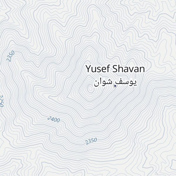 Map of Kūh-e Yūsef Chūpān
