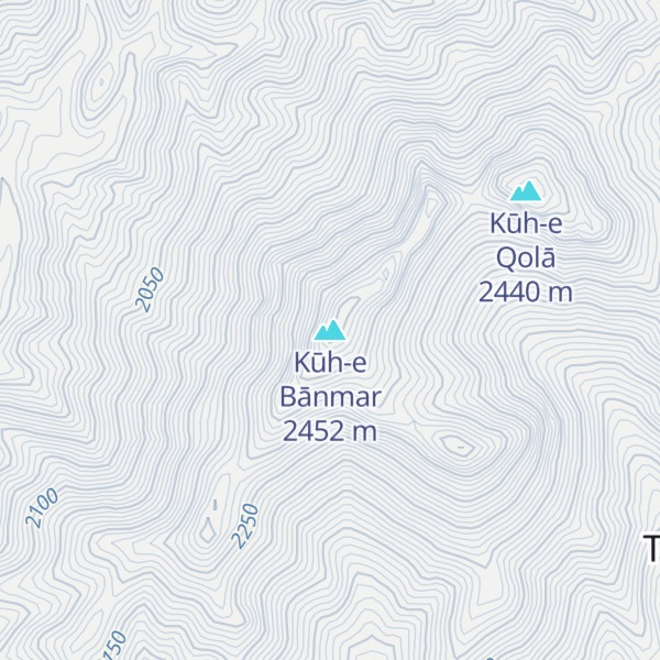 Map of Kūh-e Bānmar