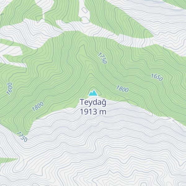 Map of Teydağ