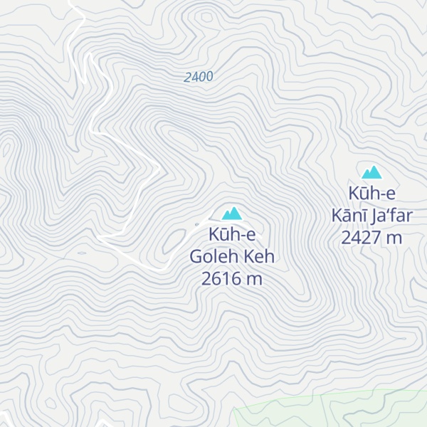Map of Kūh-e Eskandarī