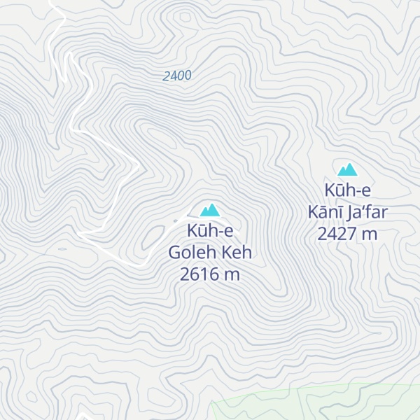 Map of Kūh-e Goleh Keh