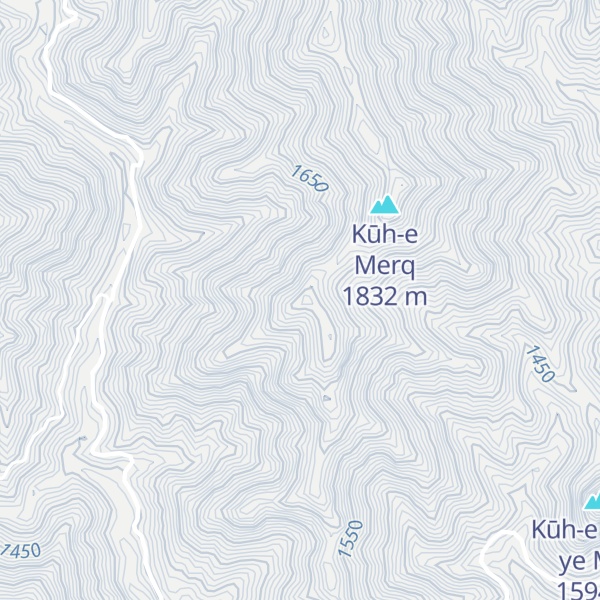Map of Kūh-e Saranjeh Malekā
