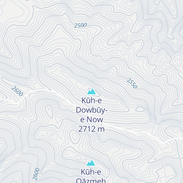 Map of Kūh-e Dowbūy-e Now
