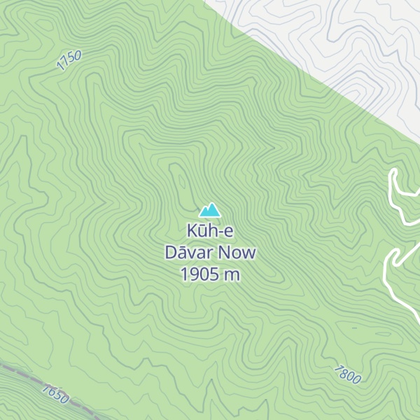 Map of Kūh-e Dāvar Now