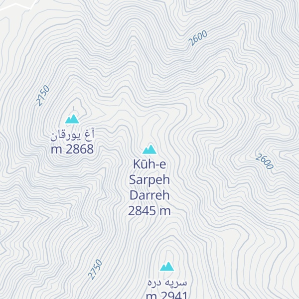 Map of Kūh-e Sarpeh Darreh