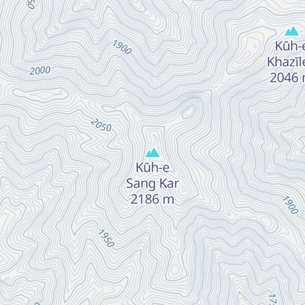 Map of Kūh-e Sang Kar